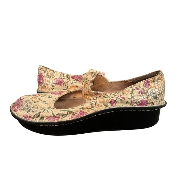 ALEGRIA Floral Mary Jane Clog Women’s Size37 PAL317 - Picture 2 of 10